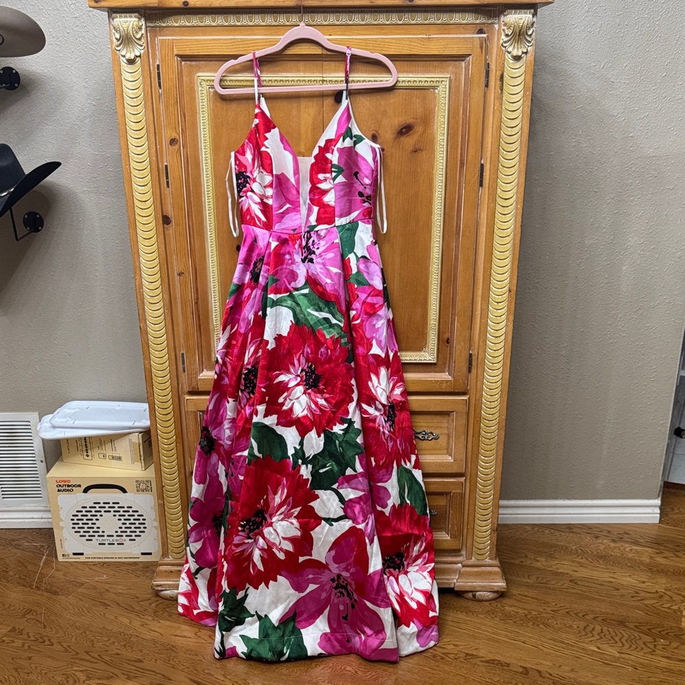 B. Smart Pink and White Dress
